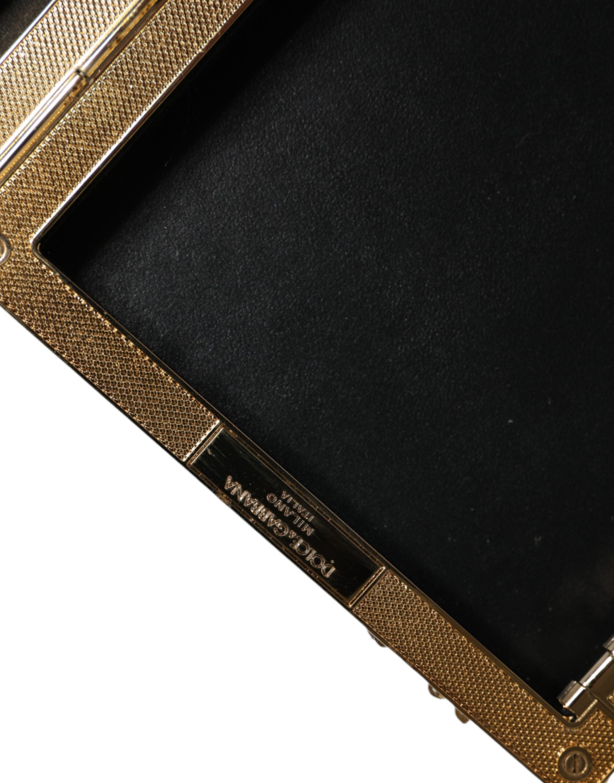 Dolce & Gabbana Gümüş Payetli Clutch Akşam Çantası